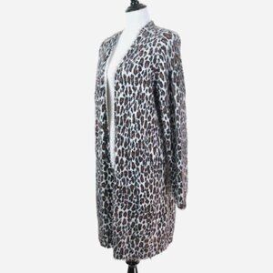 Show Me Your Mumu Size S Easy Cardi Fuzzy Cardigan Cheetah Print